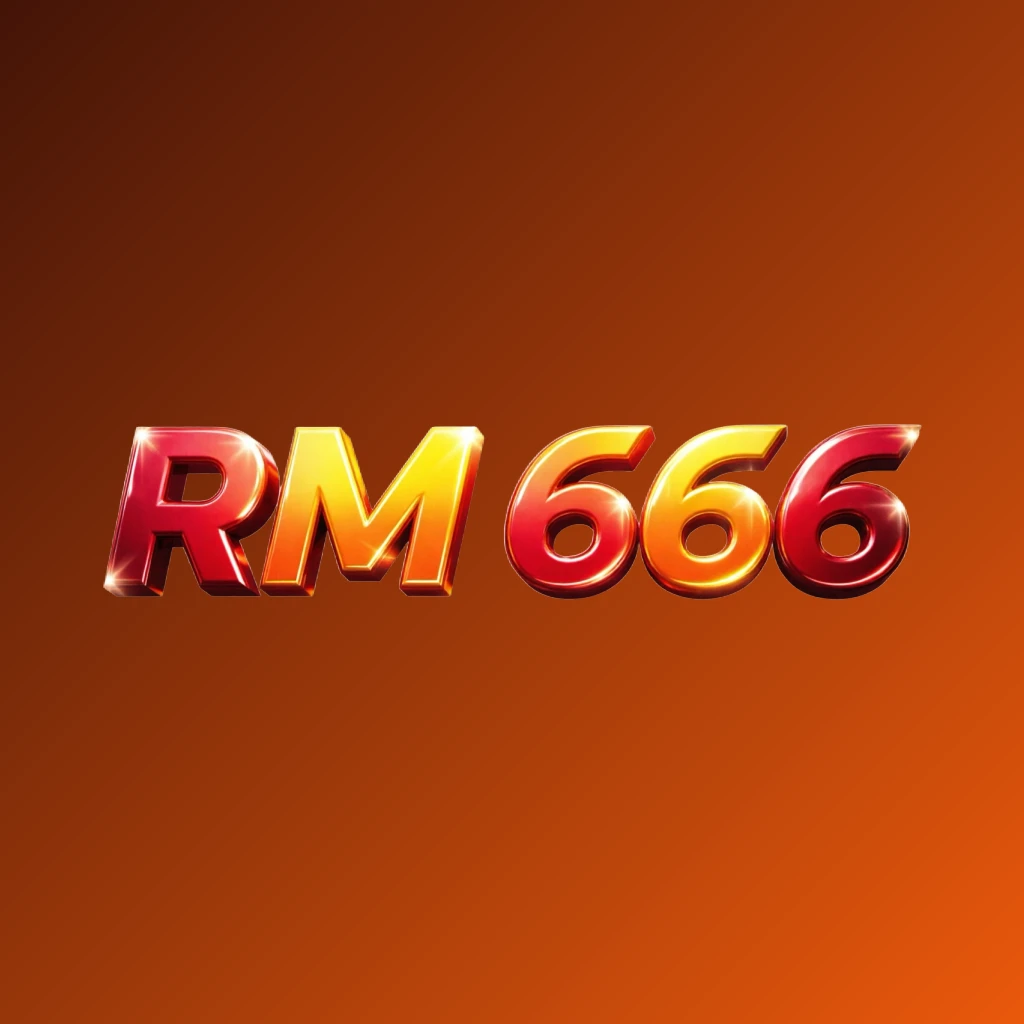 Vibrant RM 666 logo with bold heavy typography in bright red, yellow, and orange colors featuring a glossy 3D effect on a transparent background, designed as a wide horizontal rectangular wordmark ideal for a website header Vibrant RM 666 logo with bold heavy typography in bright red, yellow, and orange colors featuring a glossy 3D effect on a transparent background, designed as a wide horizontal rectangular wordmark ideal for a website header
